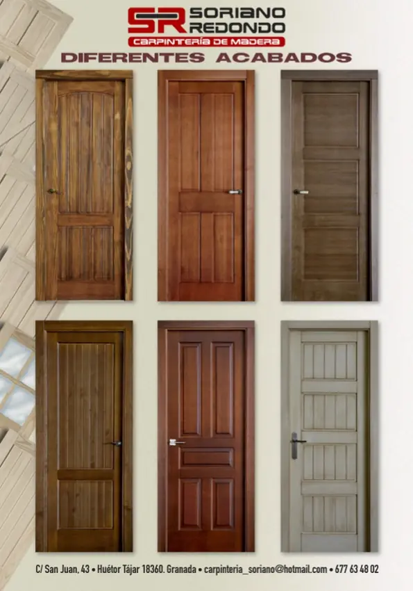 Catálogo de puertas variadas