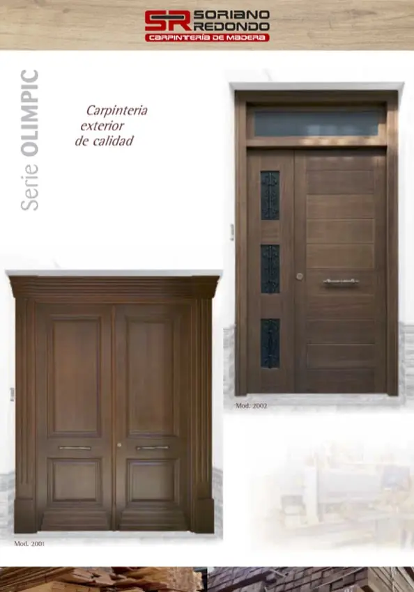 Catálogo de puertas rústicas
