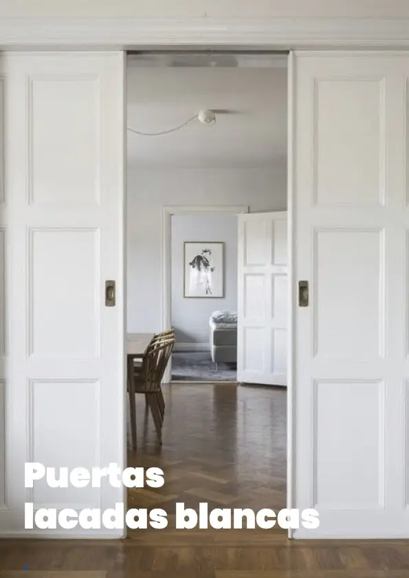 Catálogo de puertas lacadas blancas