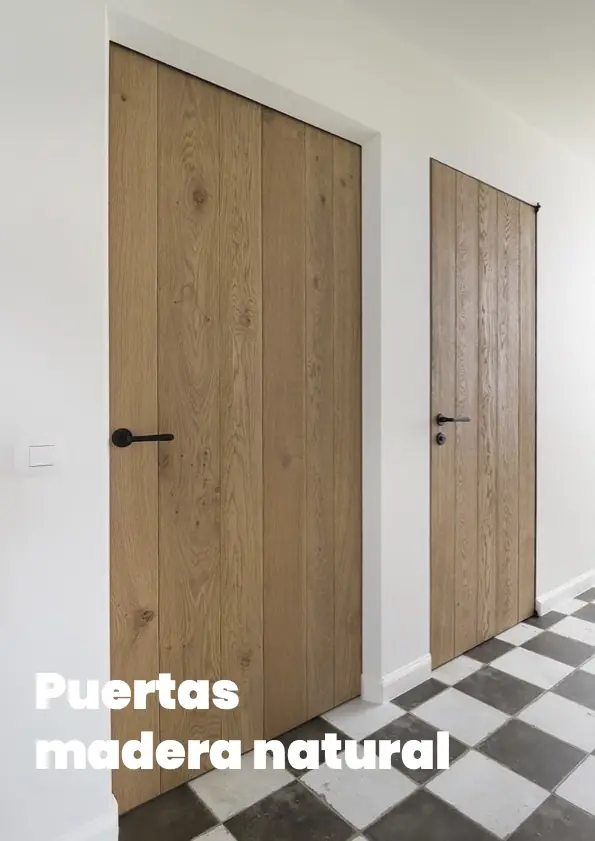 Catálogo de puertas de madera natural