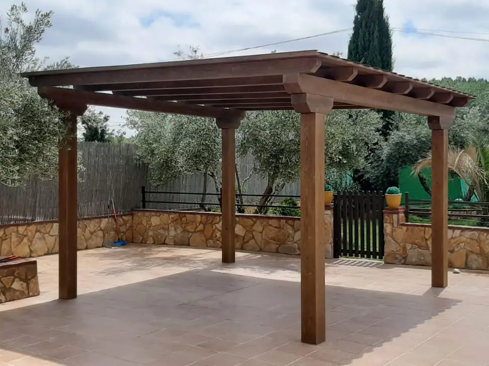 Pérgola de madera
